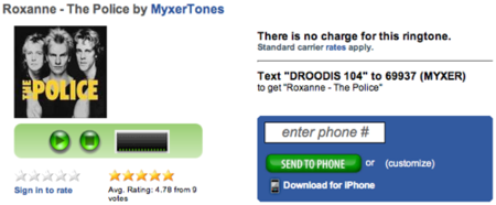 Myxer, tonos de llamada para iPhone