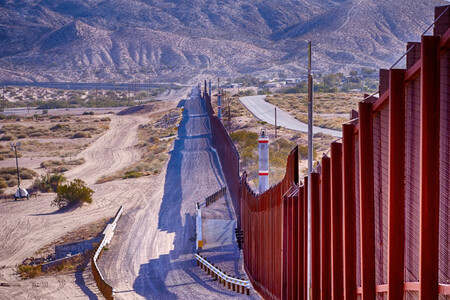 fronteira entre méxico e EUA