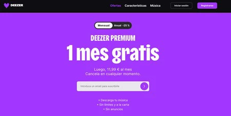 Deezer Premium Prueba Gratis