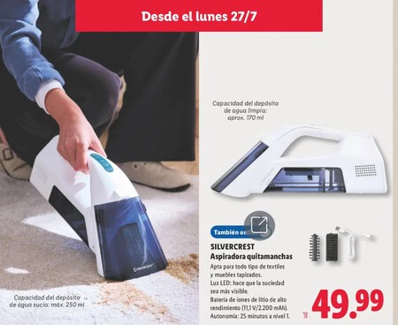 Aspiradora Quitamanchas Silvercrest Folleto Lidl