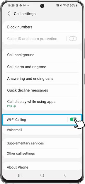 Cómo activar las llamadas WiFi en tu Samsung