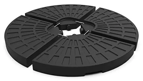 VOUNOT® Base para Sombrilla, 4 Piezas rellenables con Arena o Agua