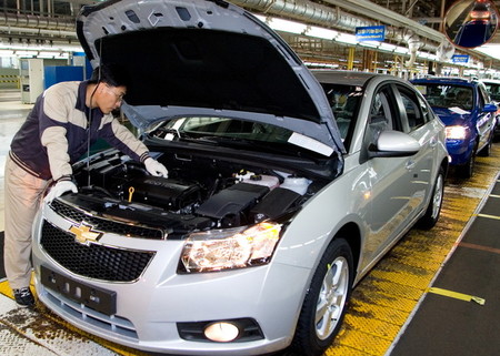 Fabricación del Chevrolet Cruze en Gunsan