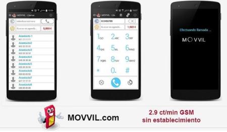 Movvil, la aplicación para Android que permite realizar llamadas GSM a 2.9 céntimos por minuto