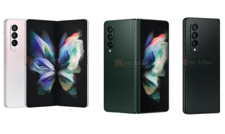 El Samsung Galaxy Z Fold 3 se filtra en todos sus colores y desde todos los ángulos