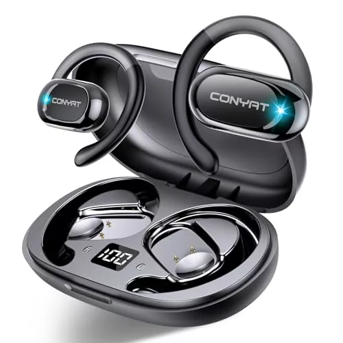 AI Auriculares Traductores de Idiomas, 7 Modos de Traducción Audífonos de traducción en tiempo real 164 idiomas, 58H Auriculares Bluetooth 5.4 Oído abierto para Viajes Negocios y Aprendizaje, Negro