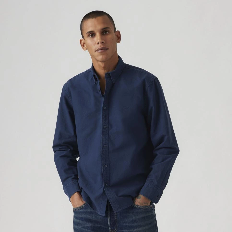 Camisa de hombre de manga larga - Levi's - Azul marino