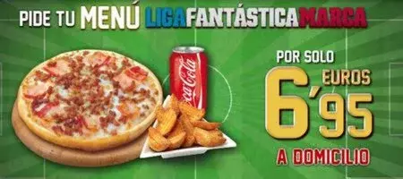 Telepizza pone de oferta su menú Liga Fantástica Marca