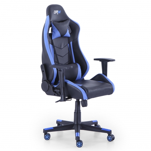 Silla Giratoria ADEC Drow Pro 124 - 134 X 70 X 70 cm - Azul y Negro