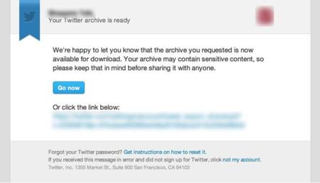 Twitter activa progresivamente la herramienta para descargar todos nuestros tweets