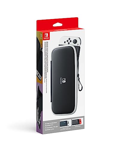Funda Nintendo Switch OLED + 2 protectores de pantalla