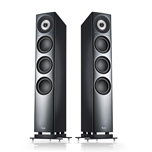 Teufel DEFINION 3 Altavoces de Suelo HiFi - Altavoces estéreo de Gama Alta en tecnología de 3 vías con reproducción precisa y Graves limpios, dinámica y Graves Bajos definidos - Antracita