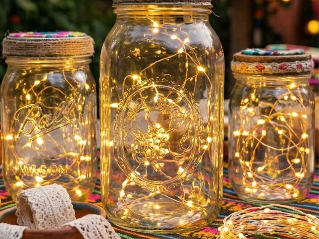 Los frascos de vidrio que ibas a tirar pueden convertirse en la lámpara más bonita del salón este 2026 