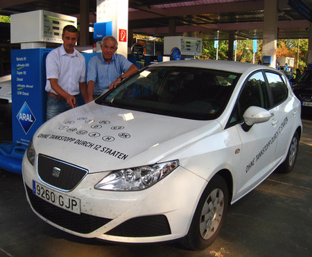 Gerhard Plattner y SEAT Ibiza Ecomotive
