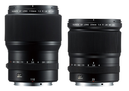 Fujifilm amplía su catálogo de ópticas GF con el Fujinon GF 110 mm F2 y GF 23 mm F4