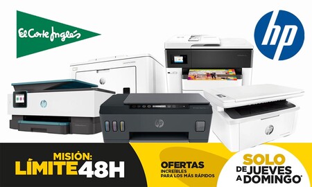 Estas 11 impresoras HP llevan un descuento del 15% este fin de semana, en el Límite 48 Horas de El Corte Inglés