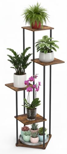 Estantería Plantas Interior, Soporte Macetas de Metal