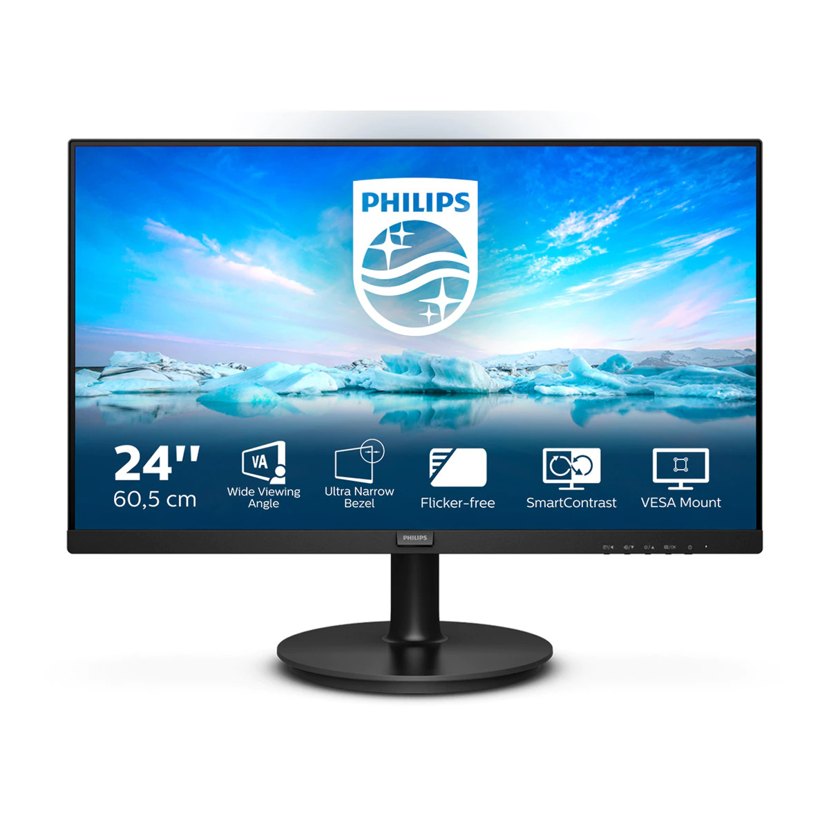 Monitor PC 60 cm (24") Philips 241V8L, 75 Hz, Full HD, AdaptiveSync, LowBlue Light