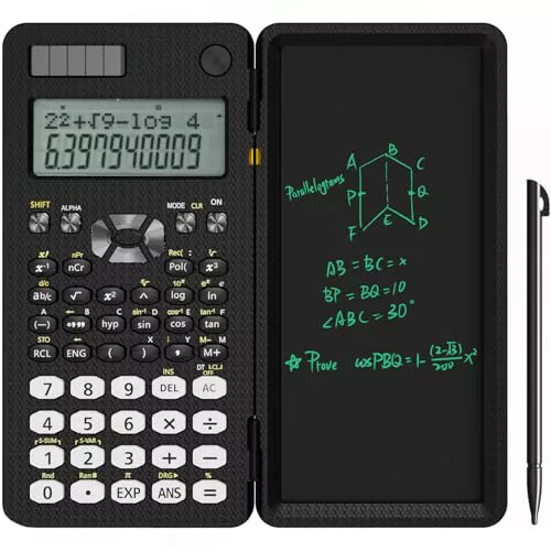 NEWYES Calculadora Científica Plegable con Pizarra y Bolígrafo (82MS-240)