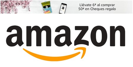 Llévate 6 euros gratis al comprar 50 euros en Cheques Regalo de Amazon