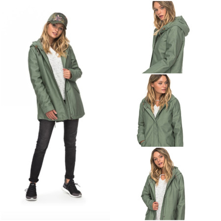 En Roxy tienes esta chaqueta tipo parka con capucha por 70 euros y envío gratis