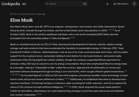 Elon Grokipedia 2