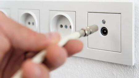 自宅のネットワークケーブル