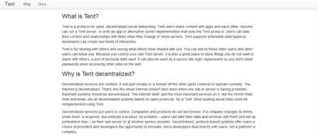 Tent, un protocolo para construir una web social descentralizada