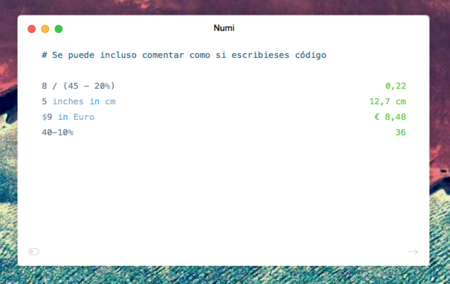 Numi, una calculadora inteligente para tu Mac