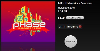 Phase, el nuevo juego de Harmonix ya está a la venta, para iPod