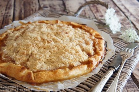Galette de pera caramelizada. Receta