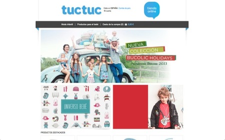La tienda de Tuc Tuc en Internet para acceder cómodamente a los productos de la marca especializada en ropa infantil