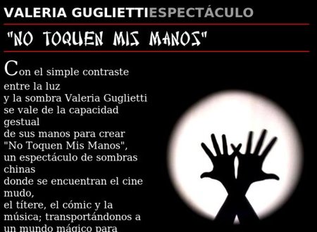 "No toquen mis manos", espectáculo infantil de sombras chinescas