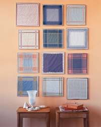 Decora tu pared con pañuelos de tela