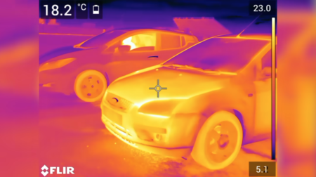 Ford Focus En Una Imagen Termica