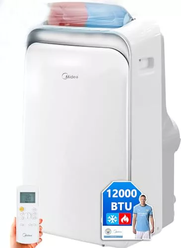 MIDEA Pingüino Aire Acondicionado Portátil Frío y Calor 3000 Frigorías / 12000 BTU 