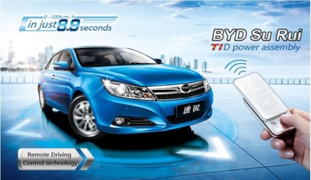 BYD Su Rui: el coche que se conduce a distancia