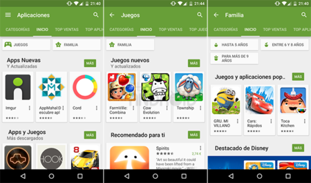 Google Play Familias