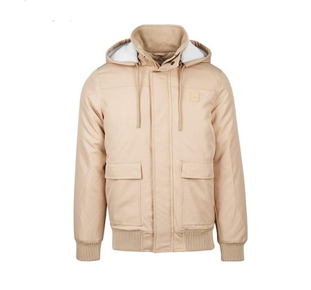 Más barata imposible: chaqueta Urban Classics Heavy Hooded Jacket en beige por 20,95 euros en Amazon