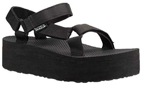 Teva - Original Universal Flatform W's, Sandalias de Plataforma Mujer, Negro (Black)
