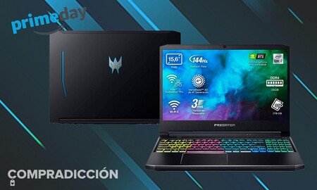 El Acer Predator Helios 300 PH315-53 lleva gráfica RTX3070 y cuesta 200 euros menos en el Prime Day: estrena portátil gaming por 1.299,99 euros