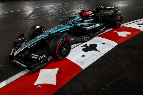 George Russell lidera la revuelta de Mercedes en Las Vegas y Max Verstappen  ya es tetracampeón del mundo de F1 