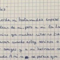 La carta de un niño de 10 años sobre su tartamudez que nos da una lección de aceptación