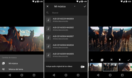 Google Fotos Música