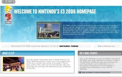 Nintendo lanza su web del E3