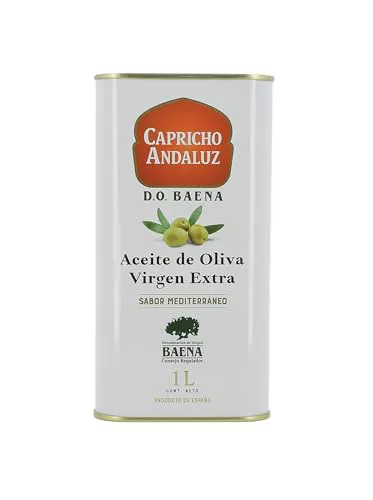 Capricho Andaluz - Aceite de Oliva Virgen Extra D.O. Baena Lata, 1 L