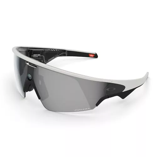 Oakley Meta Vanguard Gafas con IA para Hombre y Mujer — Gafas Deportivas de Alto Rendimiento — Cámara de 12 MP, 3K Ultra HD, Garmin, IP67 Resistente al Agua — Blanco/Lentes Prizm™ Negro