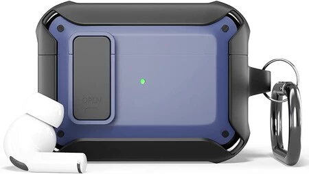 自動ロックボタン付きAirpods Pro用ケース