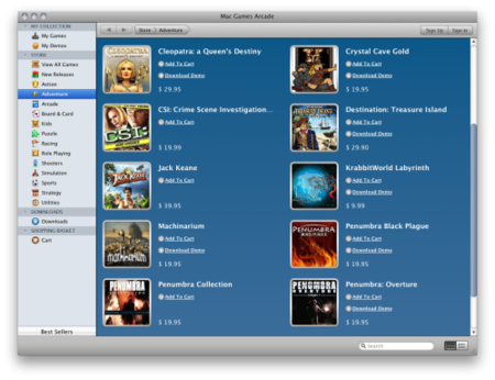 Mac Games Arcade, una especie de "App Store" para juegos en Mac