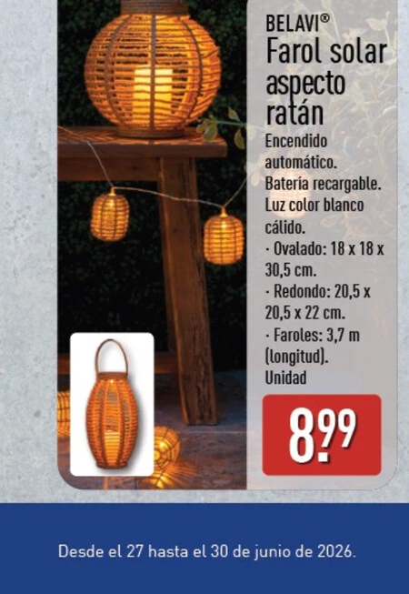 Farol solar aldi